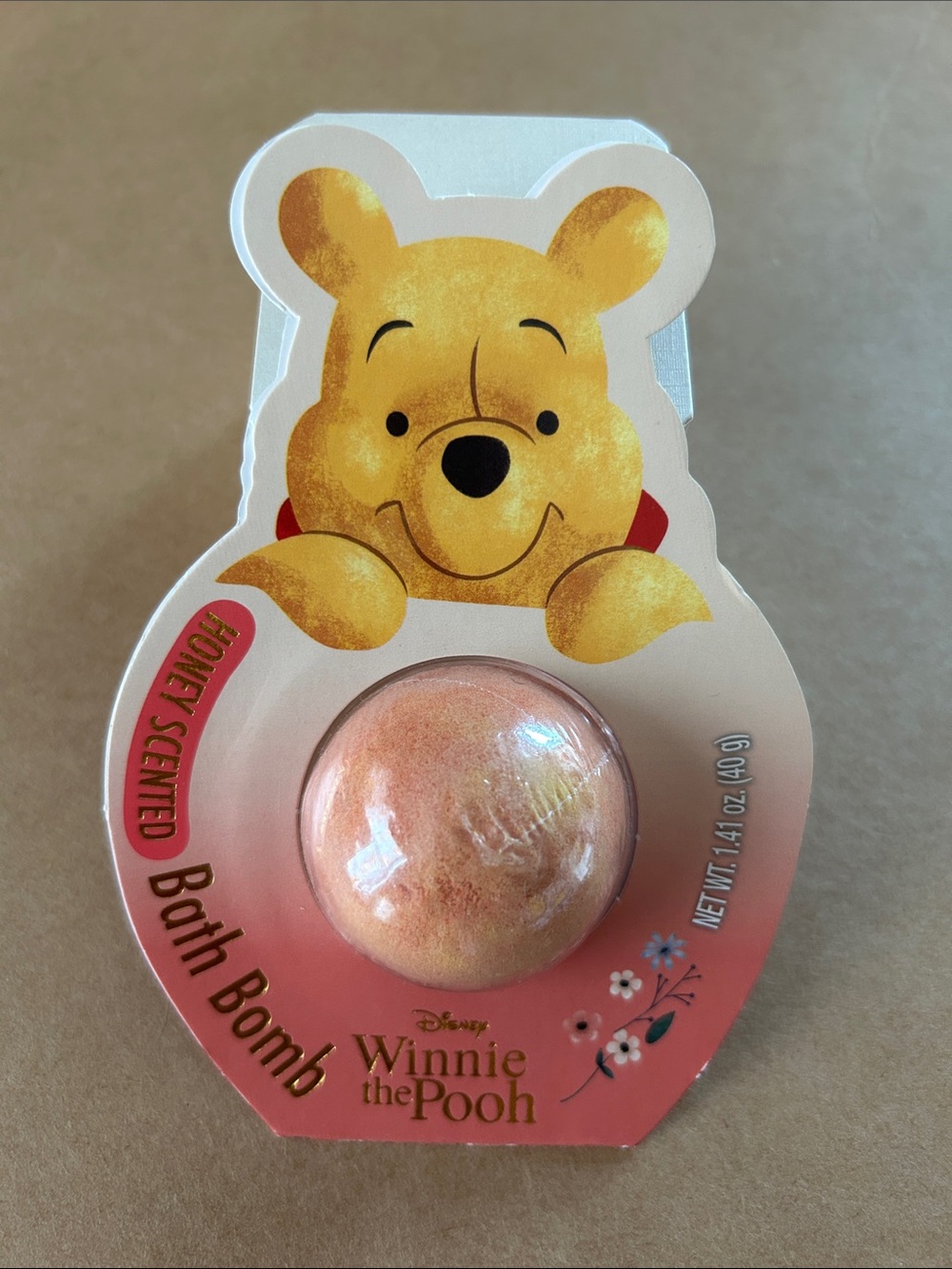 Winnie the Pooh Peach and Gold Bath Bomb